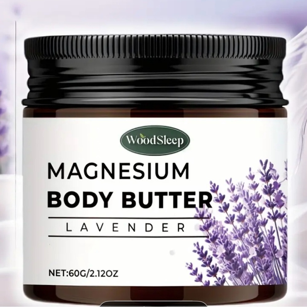 Magnesium Body Butter Lavender for Relaxation 12oz Jar NIB